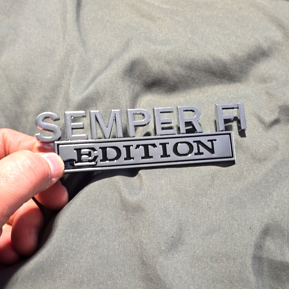 Semper Fi Marines Military for Car Truck SUV Emblem for Fenders Trunk Tailgate